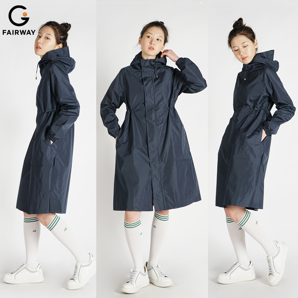 Fairway 여성 남성 골프 우비 비옷 레인코트 바람막이 남녀공용