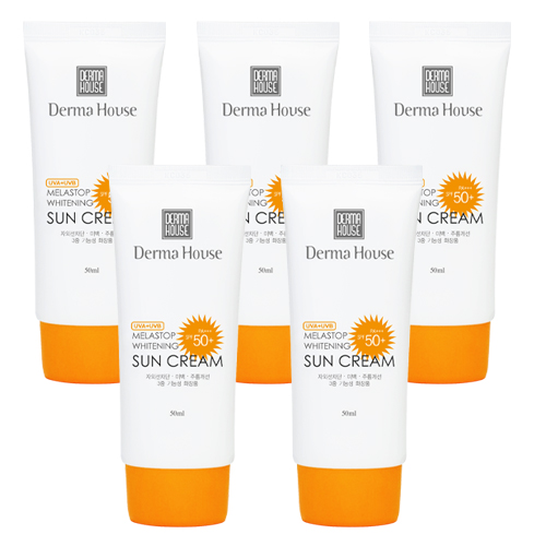 더마하우스 화이트닝 썬크림 1개 SPF50+++(미백 주름개선 자외선차단) 3중기능성, 50ml, 5개