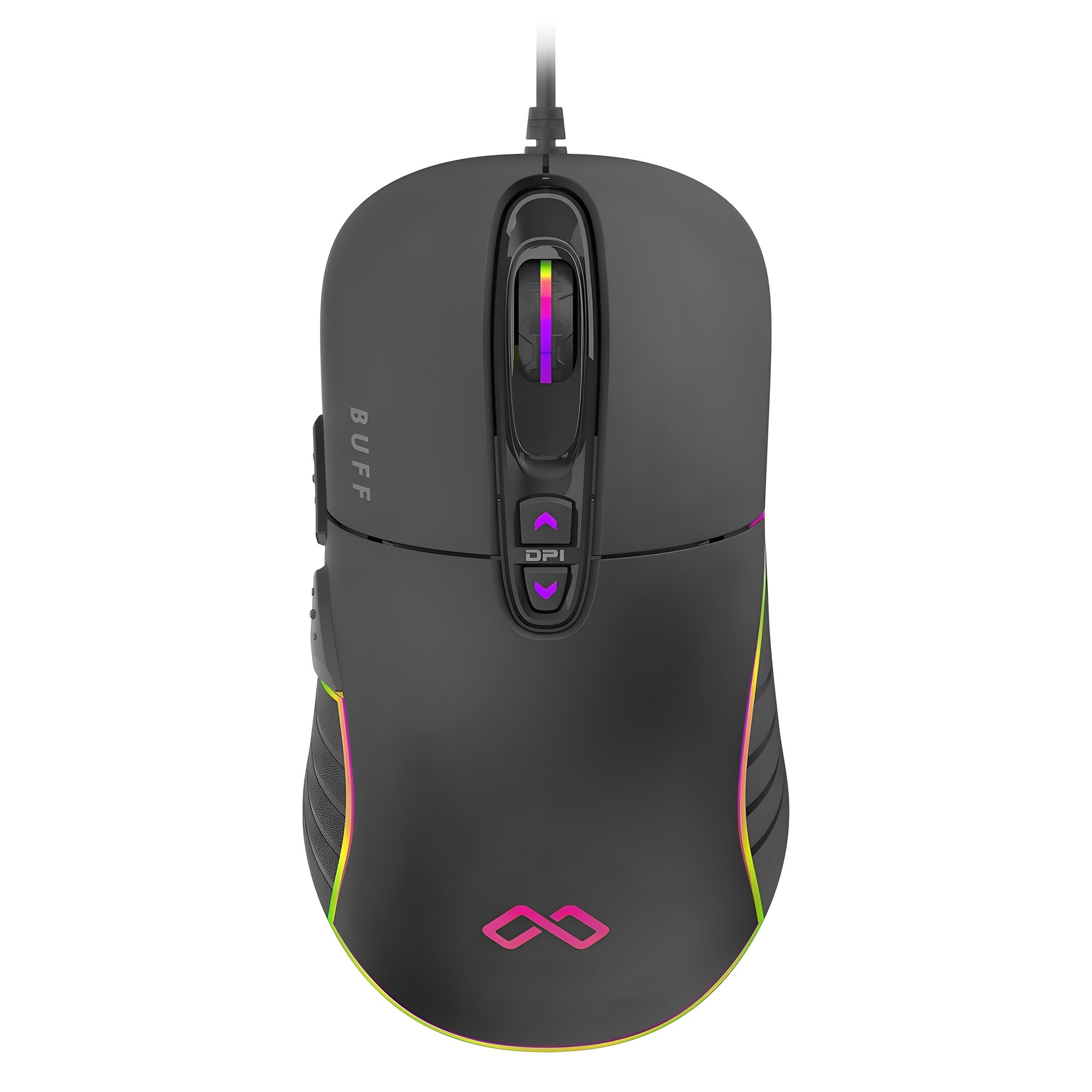 맥스틸 저소음 게이밍 유선 마우스 GM-BUFF G10 PRO, GM-BUFF G10 PRO, 블랙