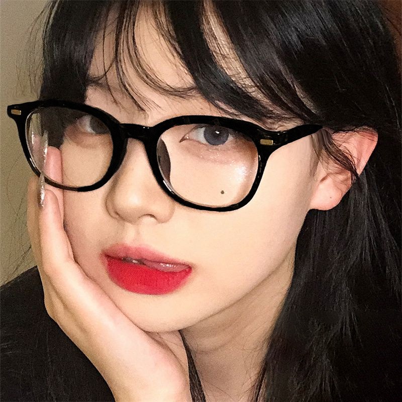슈비코 긱시크안경 블루라이트 차단 안경 사각 뿔테 남자 여자 패션 안경테