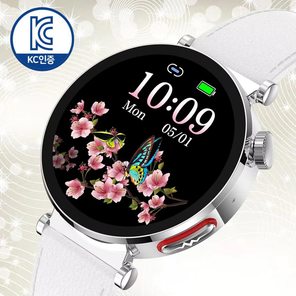 액션맨 글루코워치 EP 건강데이터 스마트워치 한국어지원 온라인설명서 AS 지원, 실버메쉬, 44mm, 블루투스